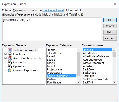 Expression Builder