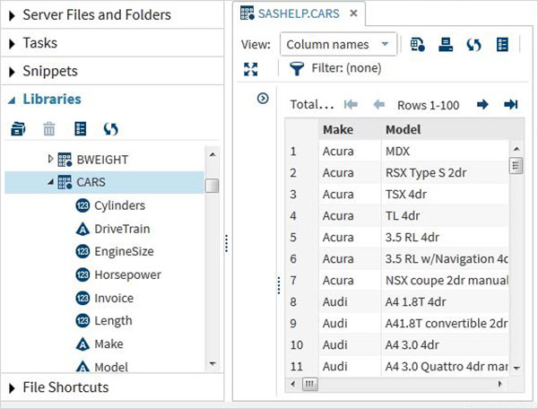 Sas自学笔记2 Sas数据集 Element Ui